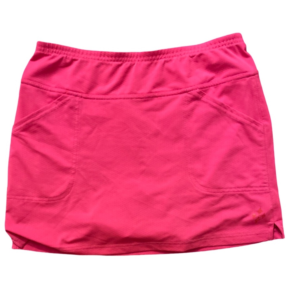 Jofit Bright Pink Athletic Skort - 6 pink , pique knit , spandex